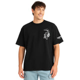WHT YOU WEAR Crocodile Oversize Back Printed Round Neck T-Shirt for Men