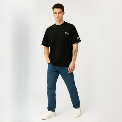 WHT YOU WEAR Abstract Renaissance Art Graphic Oversized T-Shirt for Men