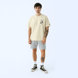 WHT YOU WEAR Crocodile Oversize Back Printed Round Neck T-Shirt for Men