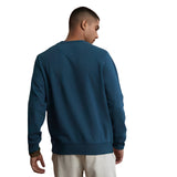 WHT YOU WEAR || Classic Crew Neck Blue Sweatshirt, Long Sleeve