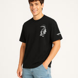 WHT YOU WEAR Crocodile Oversize Back Printed Round Neck T-Shirt for Men