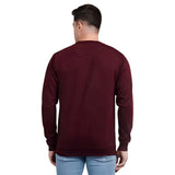 WHT YOU WEAR || Classic Crew Neck Maroon Sweatshirt, Long Sleeve