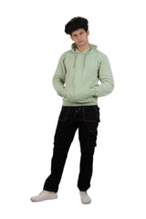 WHT YOU WEAR || Classic Men’s Hoodie Light Green – Comfortable & Stylish Everyday Wear ||Hooded Sweatshirt Core Solid Hoodie