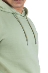 WHT YOU WEAR || Classic Men’s Hoodie Light Green – Comfortable & Stylish Everyday Wear ||Hooded Sweatshirt Core Solid Hoodie